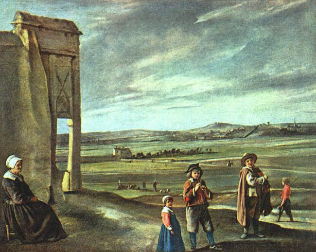 Louis Le Nain Landscape with Peasants Germany oil painting art
